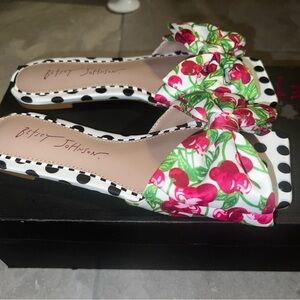 Betsey Johnson Cherry and Polka Dot Sandals